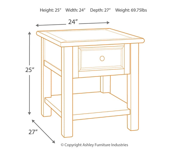 Ashley Express - Mesa auxiliar rectangular Bolanburg