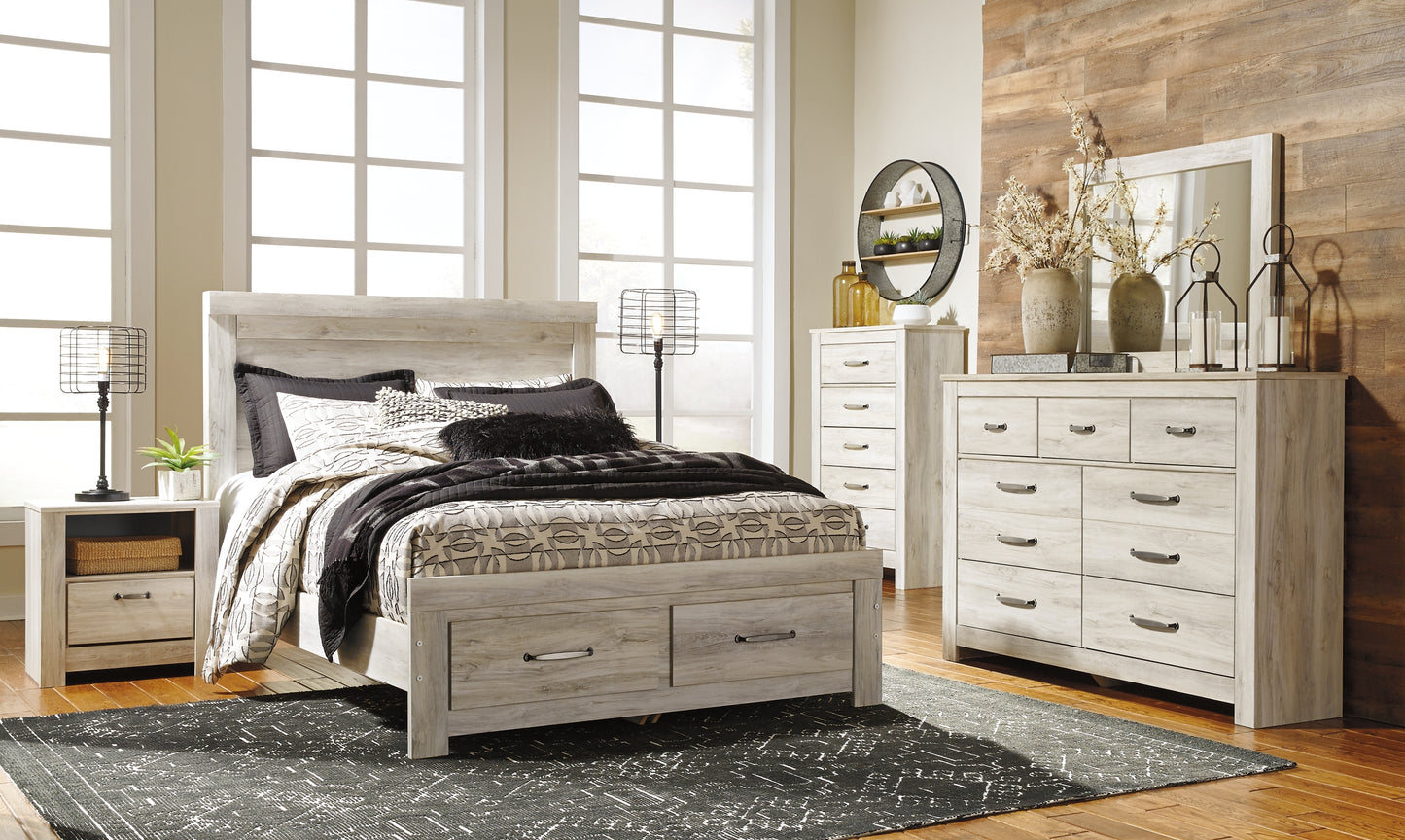 Cama de plataforma Bellaby con dos cajones de almacenamiento