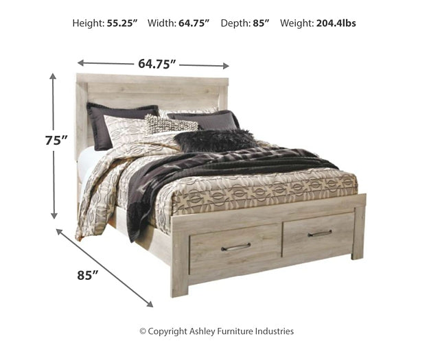 Cama de plataforma Bellaby con dos cajones de almacenamiento