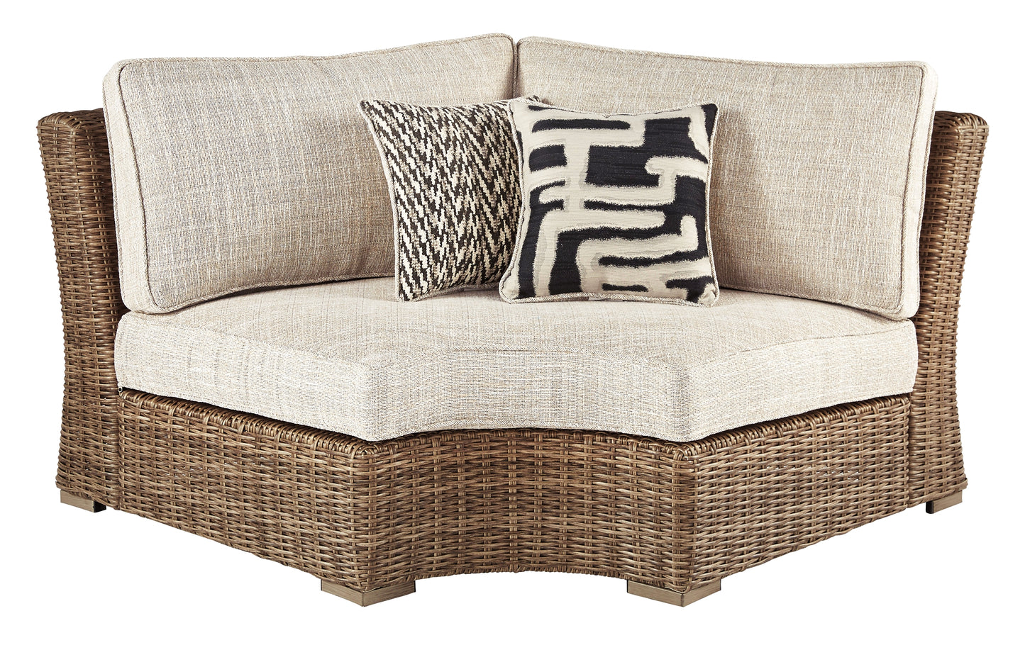 Silla de esquina curva Beachcroft con cojín