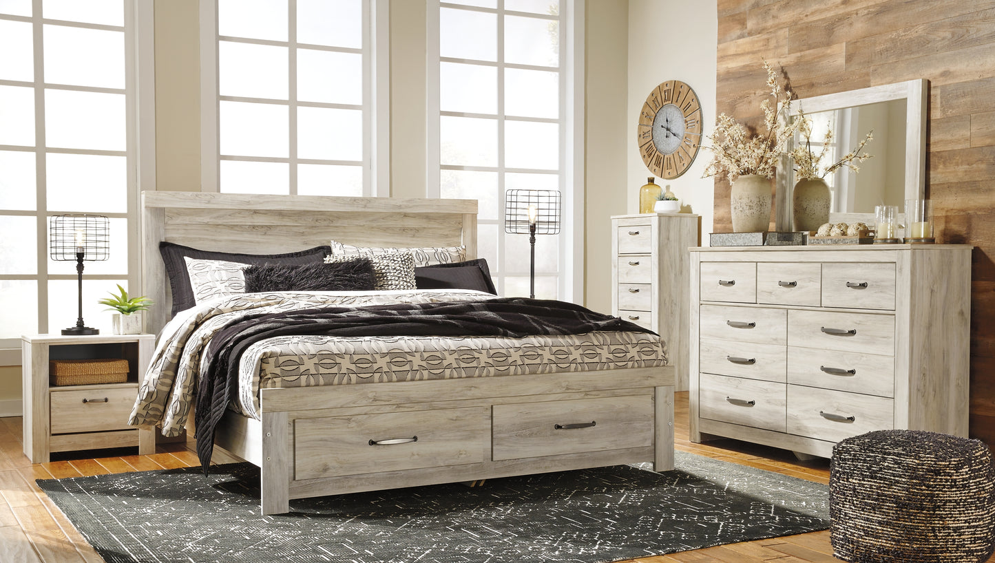 Cama de plataforma Bellaby con dos cajones de almacenamiento