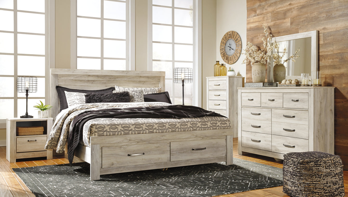 Cama de plataforma Bellaby con dos cajones de almacenamiento