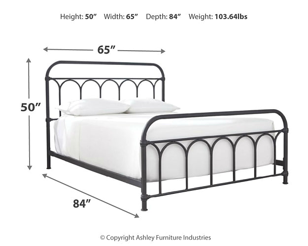 Ashley Express - Base/Base/Rieles Metálicos Nashburg