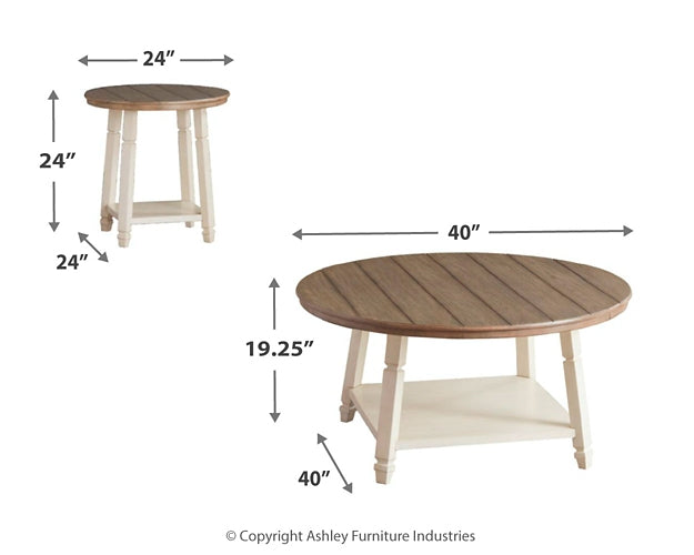 Ashley Express - Juego de mesa auxiliar Bolanbrook (3 piezas)