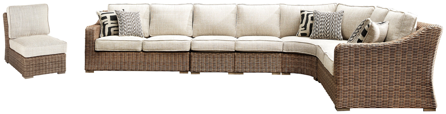 Conjunto de asientos para exterior de 6 piezas Beachcroft