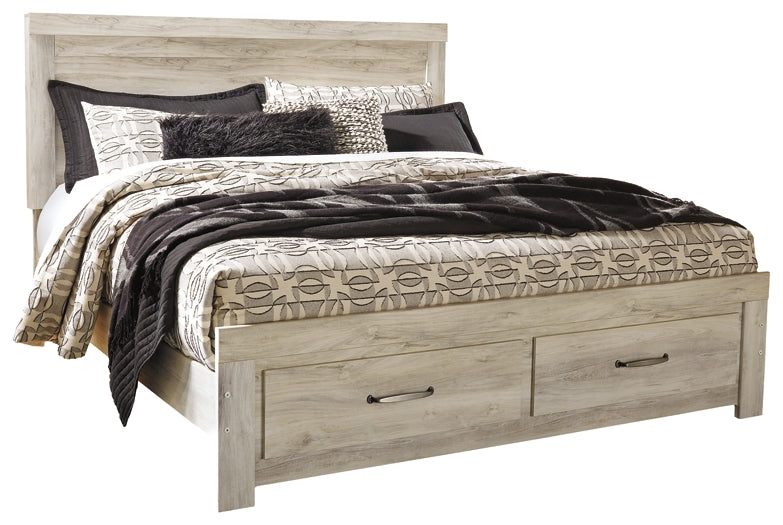 Cama de plataforma Bellaby con dos cajones de almacenamiento