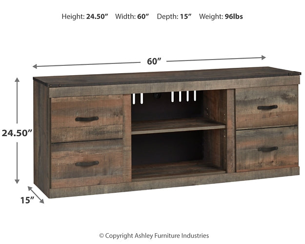 Ashley Express - Soporte para TV Trinell LG con opción de chimenea