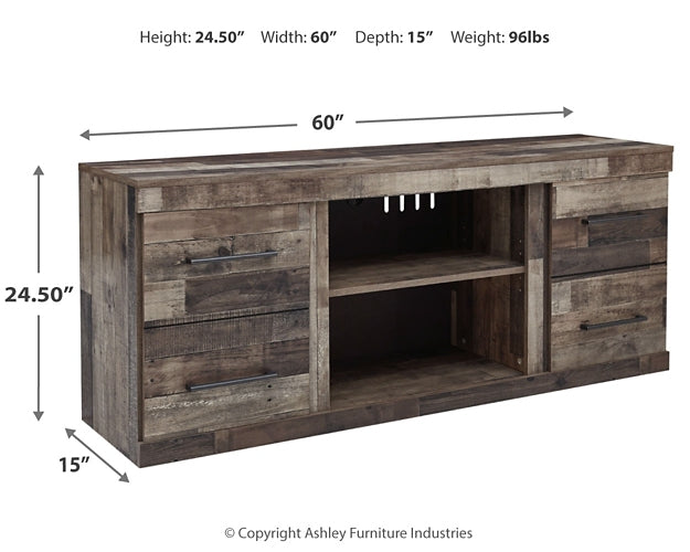Ashley Express - Mueble para TV Derekson LG con opción de chimenea
