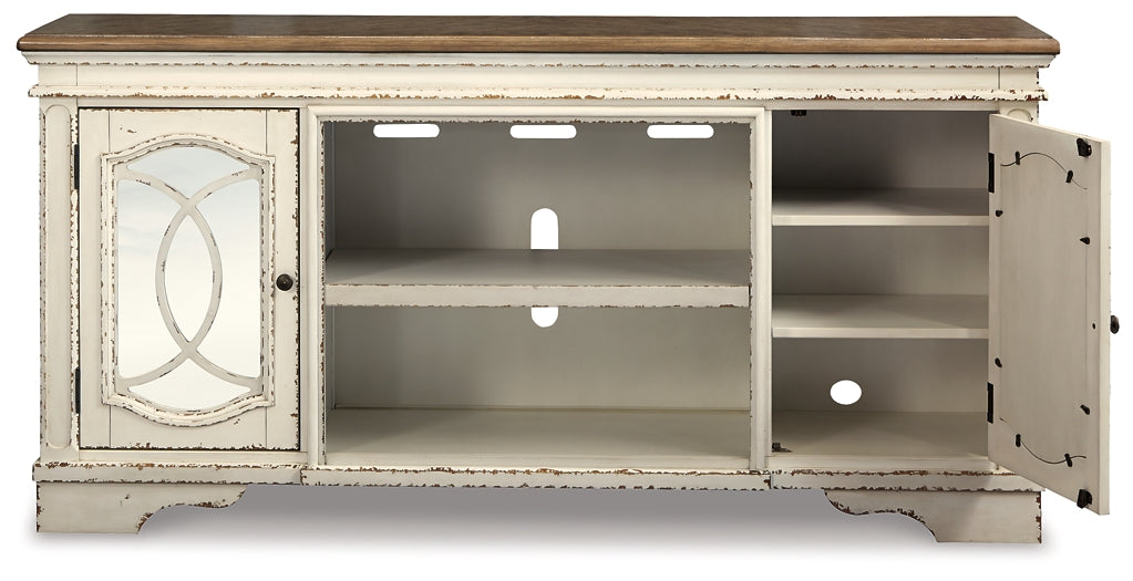 Mueble de TV Realyn XL con opción de chimenea