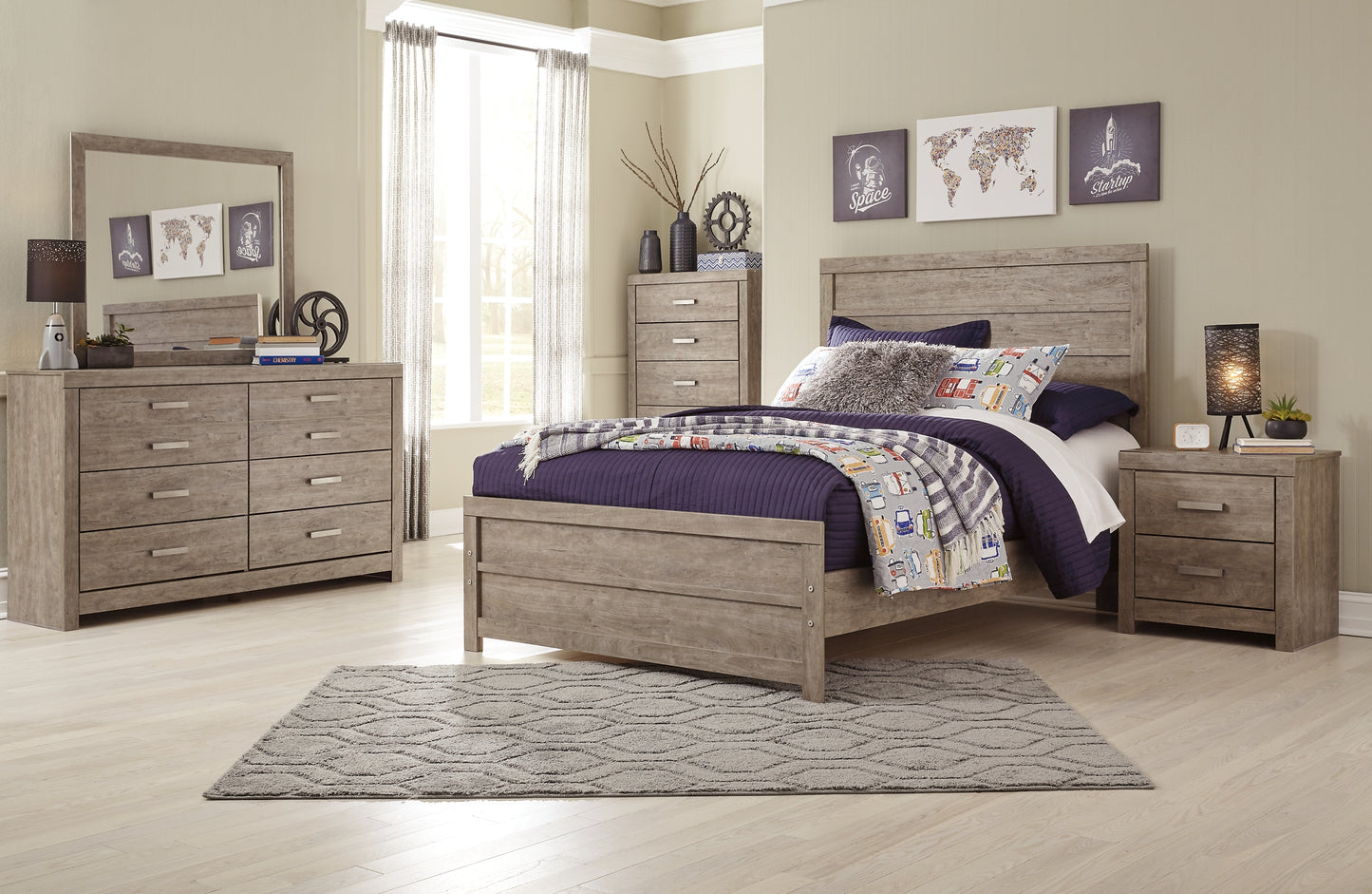 Ashley Express - Cama con paneles Culverbach