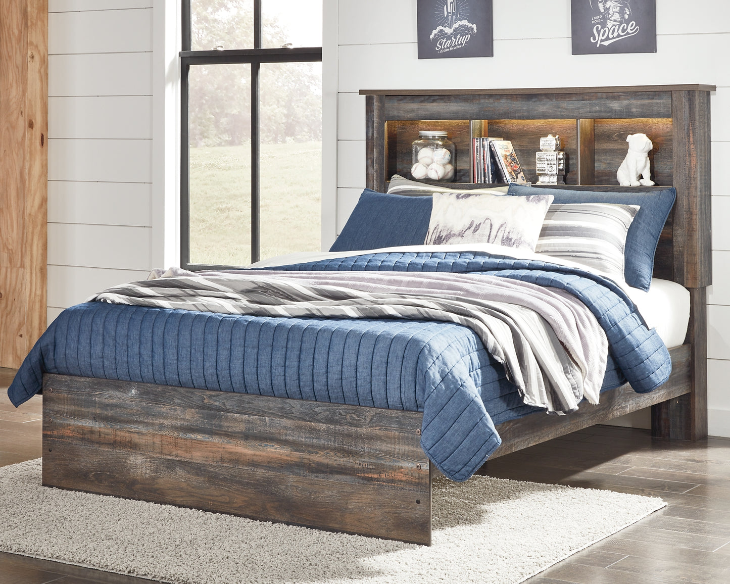 Cama con librería Drystan