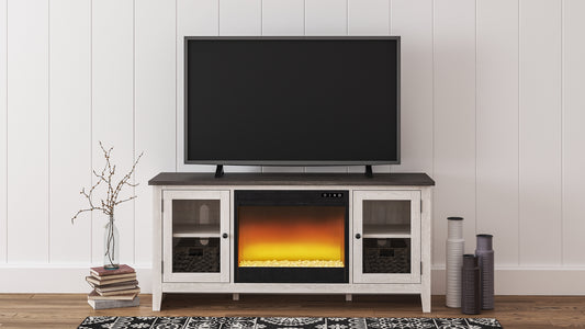 Ashley Express - Mueble para TV Dorrinson de 60" con chimenea eléctrica