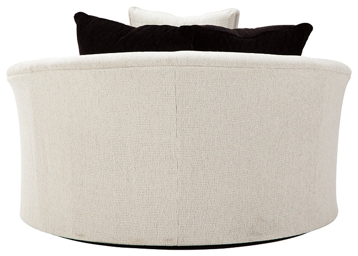 Silla giratoria redonda extragrande Cambri