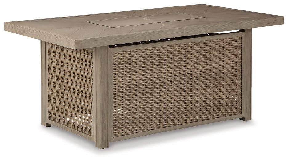 Mesa de fogata rectangular Beachcroft