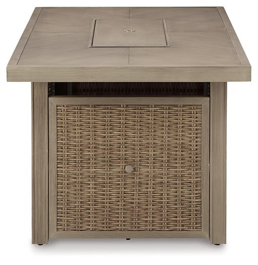 Mesa de fogata rectangular Beachcroft