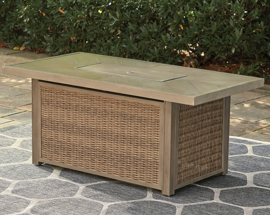 Mesa de fogata rectangular Beachcroft