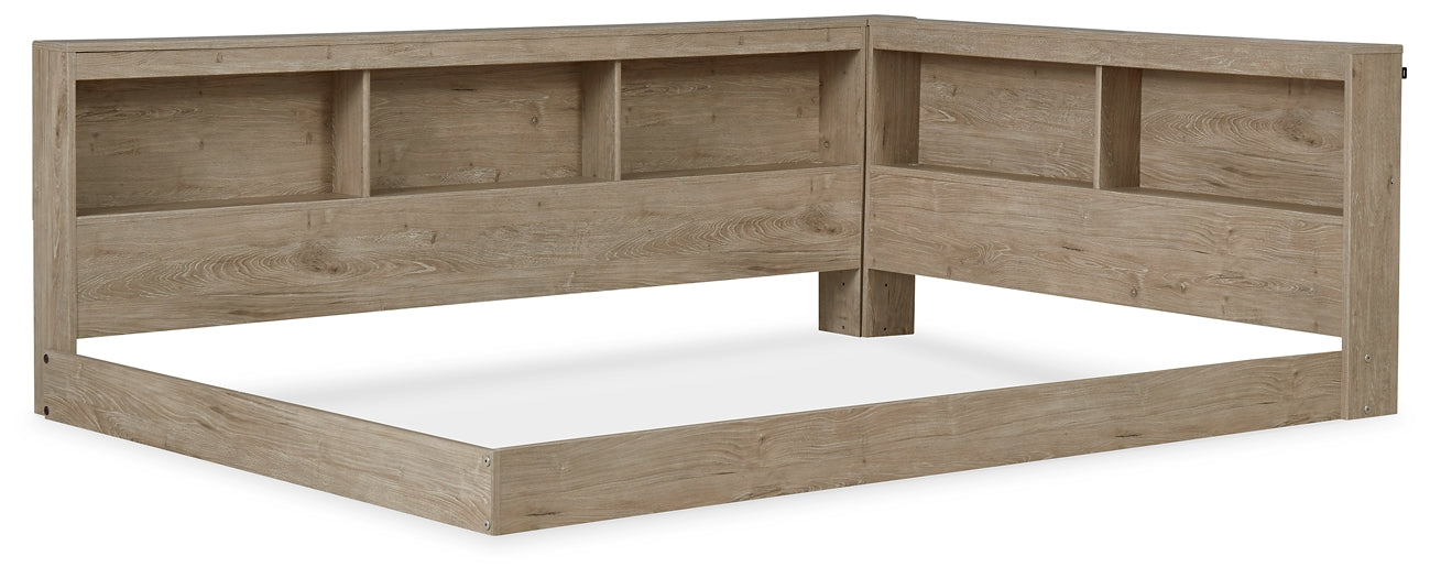 Ashley Express - Cama con almacenaje y librería Oliah