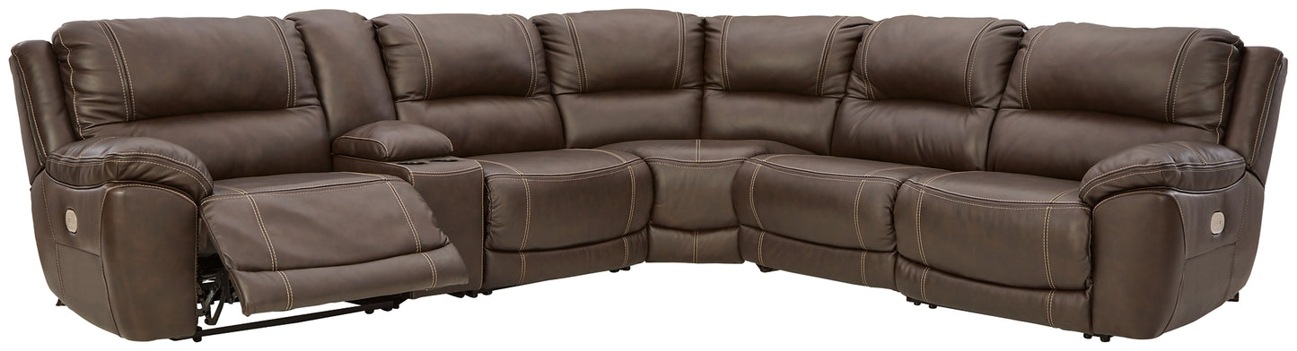 Seccional reclinable eléctrico Dunleith de 6 piezas