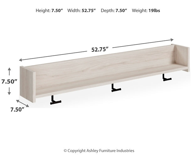 Ashley Express - Perchero de pared Socalle con estante