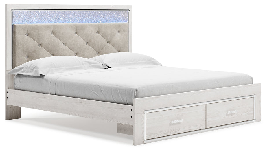 Cama tapizada con almacenaje Altyra