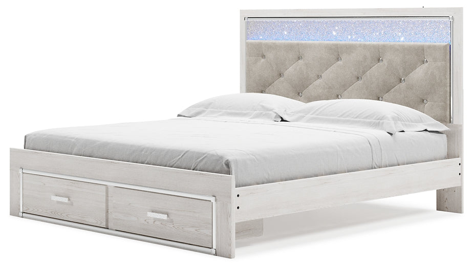 Cama tapizada con almacenaje Altyra