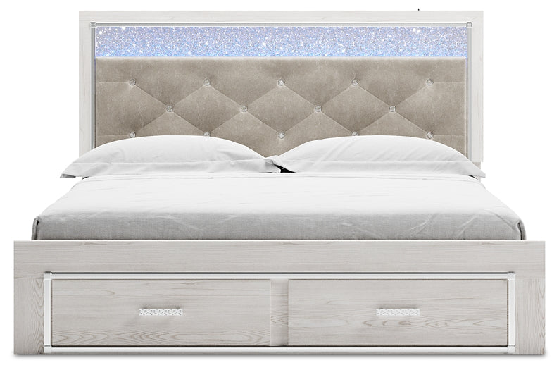 Cama tapizada con almacenaje Altyra