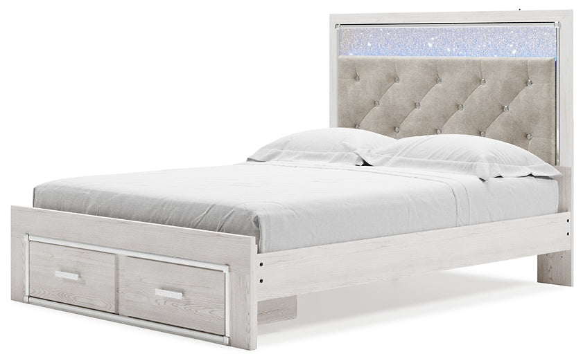 Cama tapizada con almacenaje Altyra