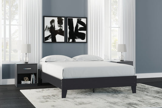 Ashley Express - Cama Queen con plataforma Finch