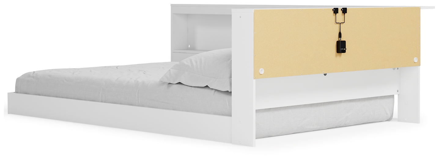 Ashley Express - Cama con almacenaje y librería Piperton