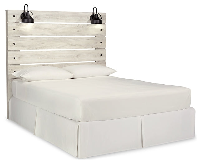 Cabecero de cama Cambeck con tocador y cómoda con espejo