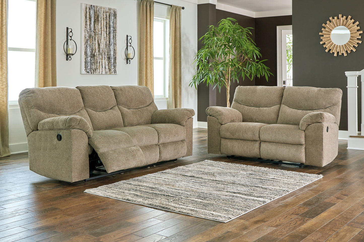 Sofá y loveseat