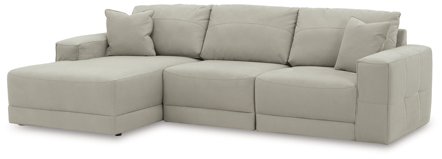 Sofá seccional de 3 piezas Gaucho de última generación con chaise longue