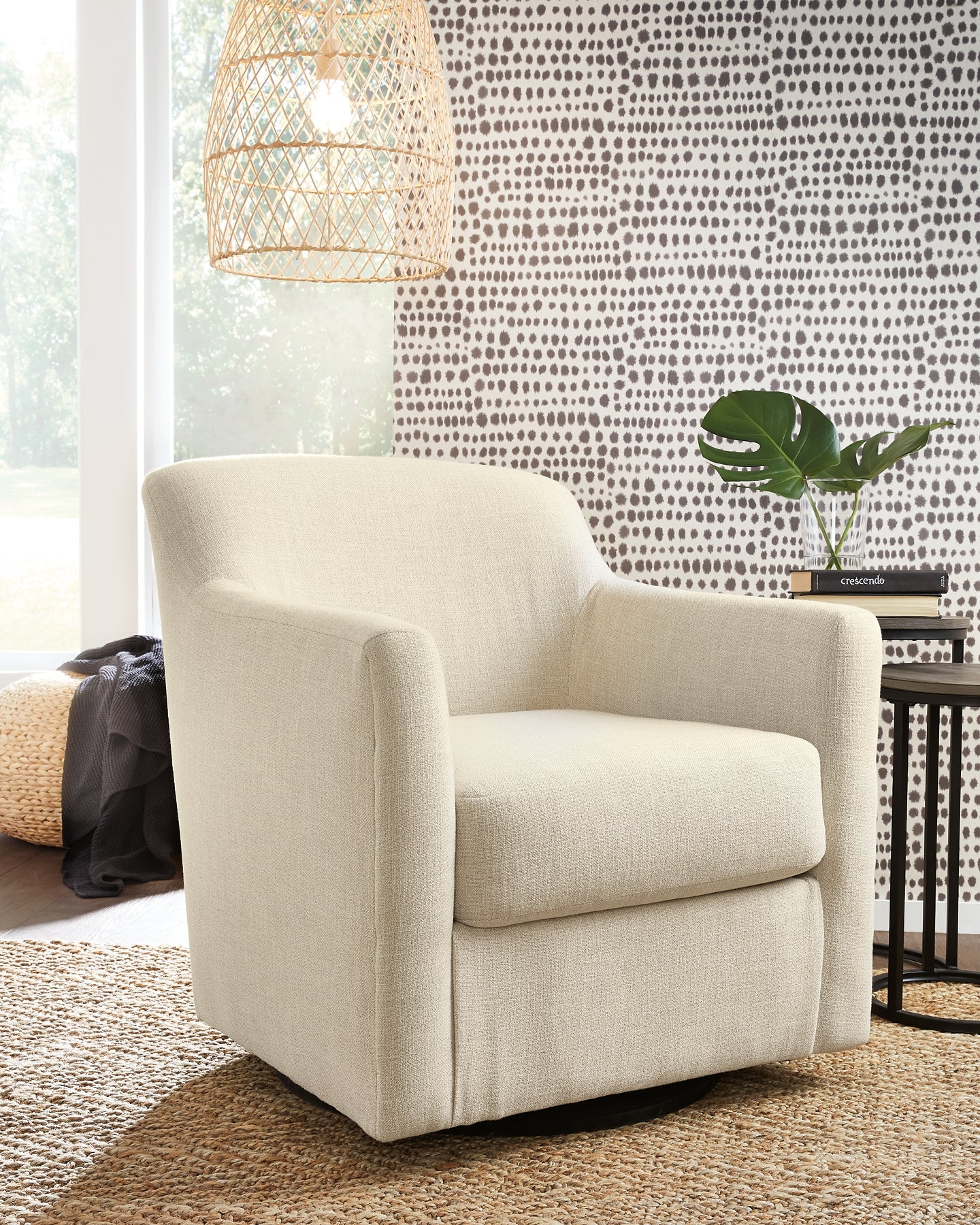 Silla giratoria decorativa Bradney