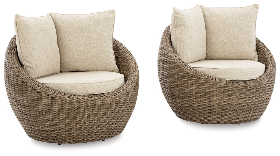 Sillón giratorio Danson con cojín (2 unidades)