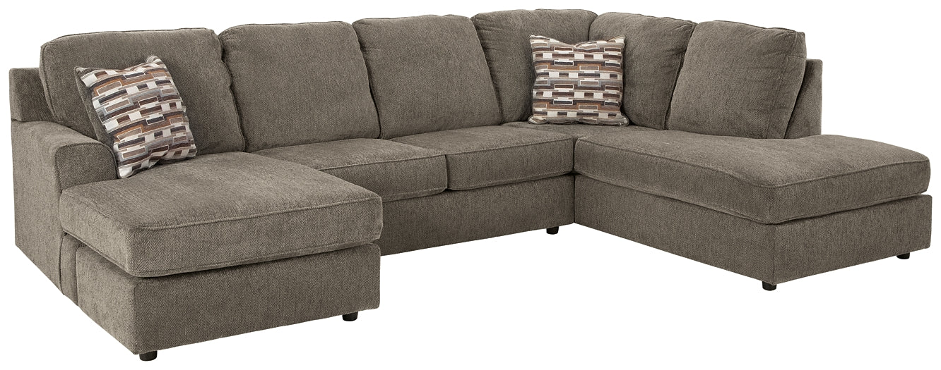 Seccional de dos piezas con chaise longue O'Phannon
