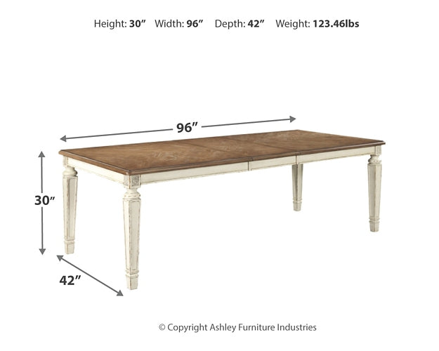 Mesa de comedor Realyn y 8 sillas