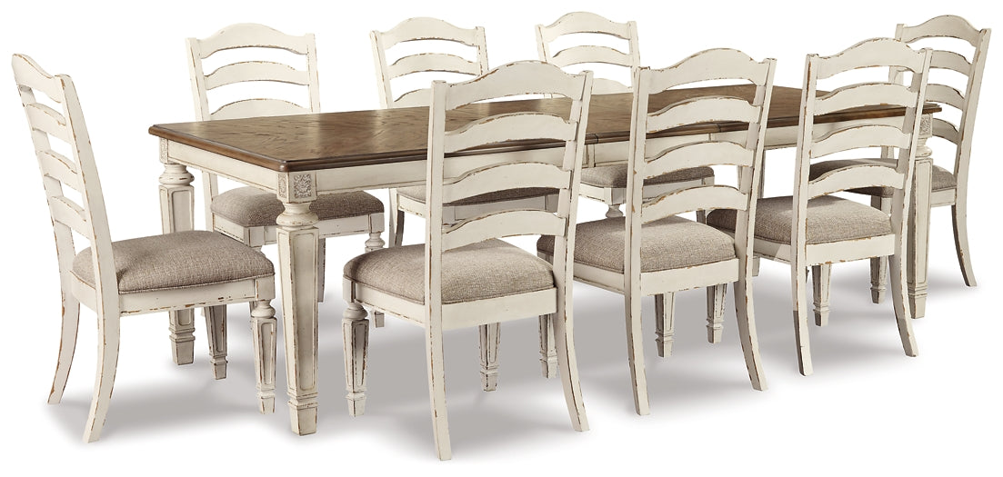 Mesa de comedor Realyn y 8 sillas