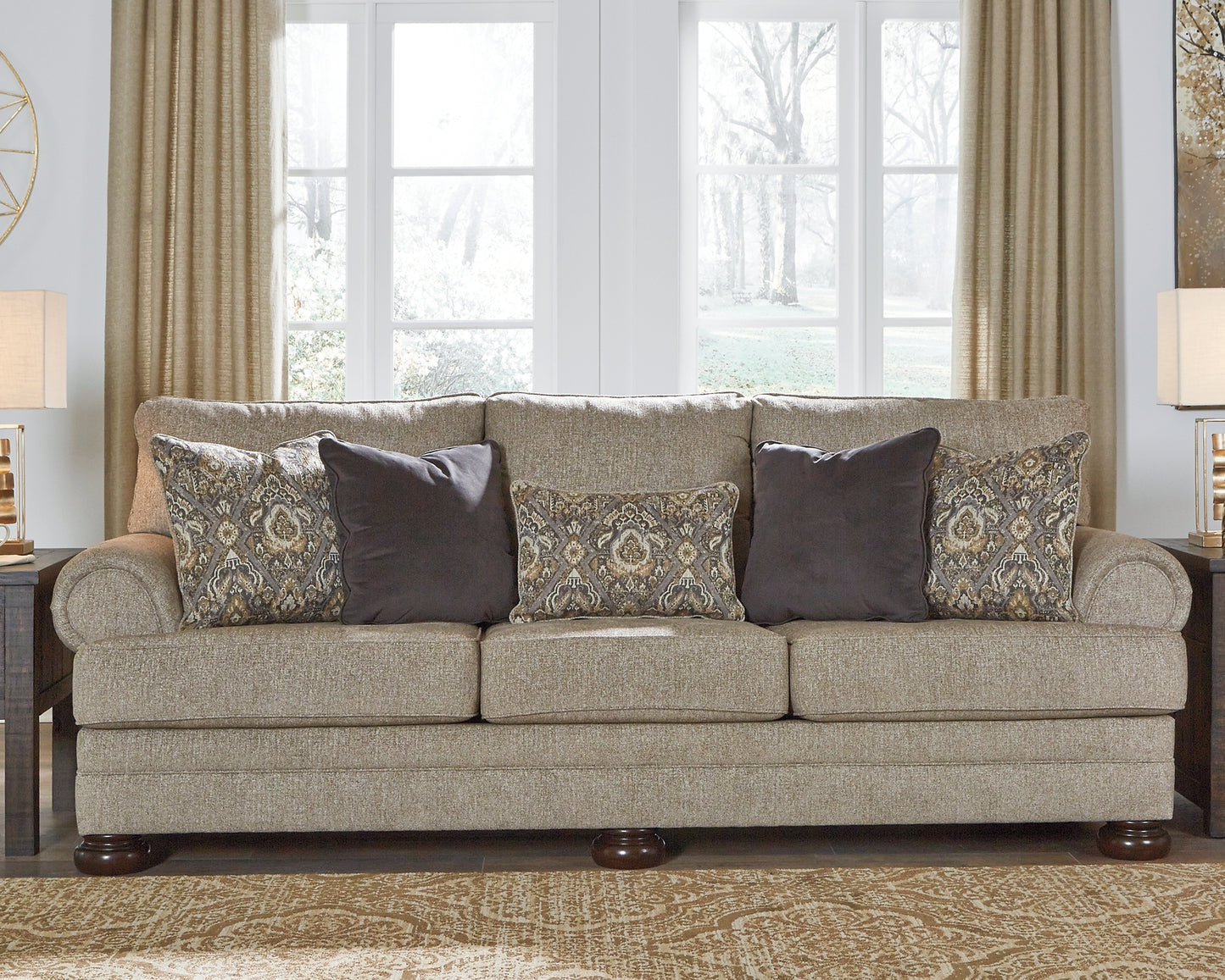 Sofá, loveseat, silla y otomana Kananwood