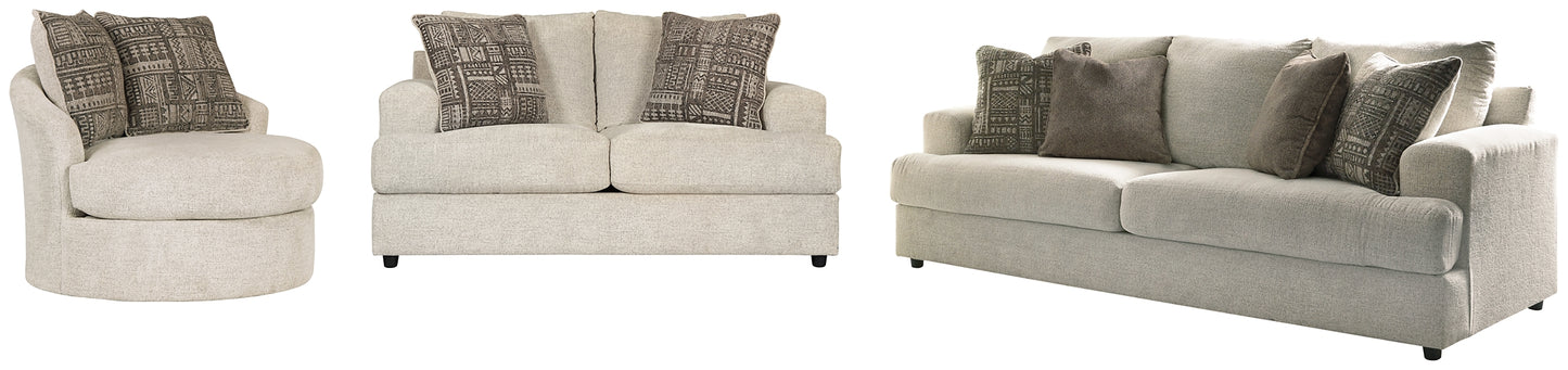 Sofá, loveseat y silla Soletren