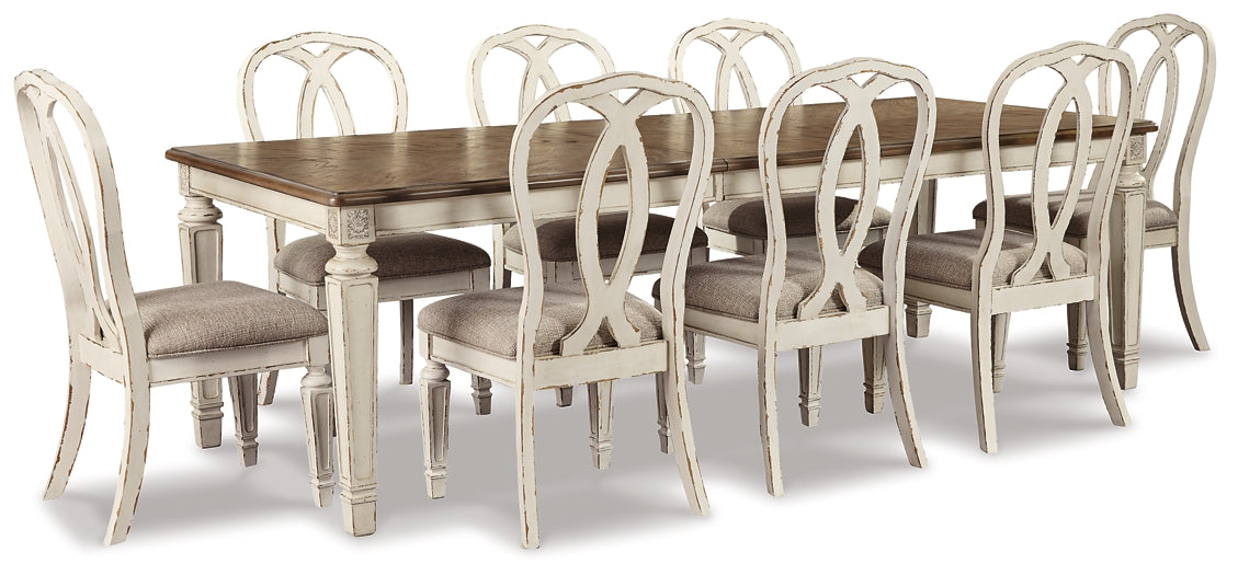Mesa de comedor Realyn y 8 sillas