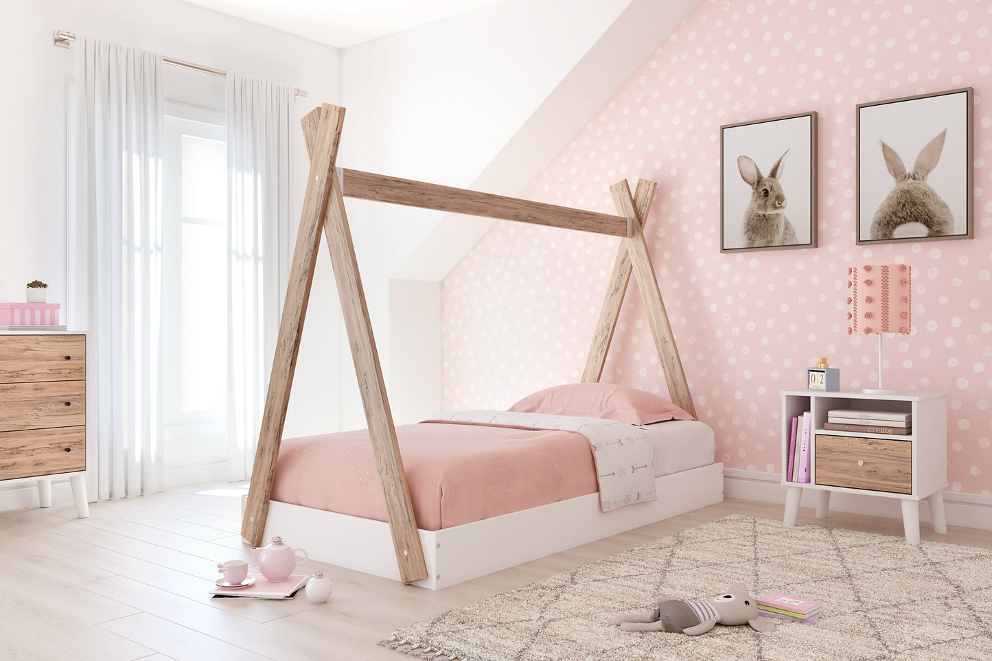 Ashley Express - Tienda de campaña Piperton, cama completa en caja