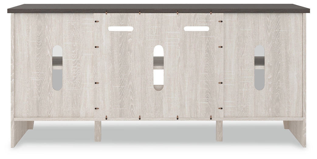 Ashley Express - Soporte para TV LG Dorrinson con opción de chimenea