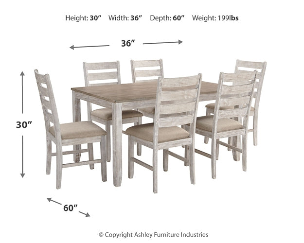 Juego de mesa de comedor Skempton (7 piezas)