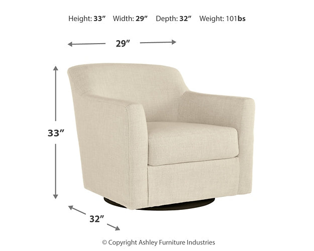 Silla giratoria decorativa Bradney