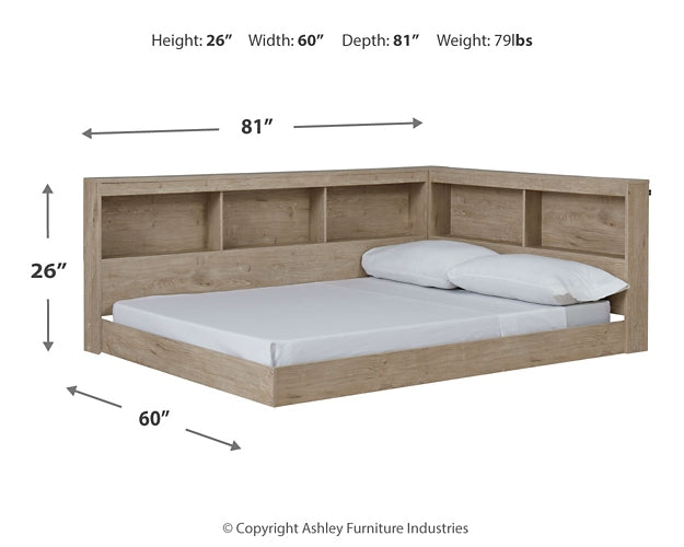 Ashley Express - Cama con almacenaje y librería Oliah