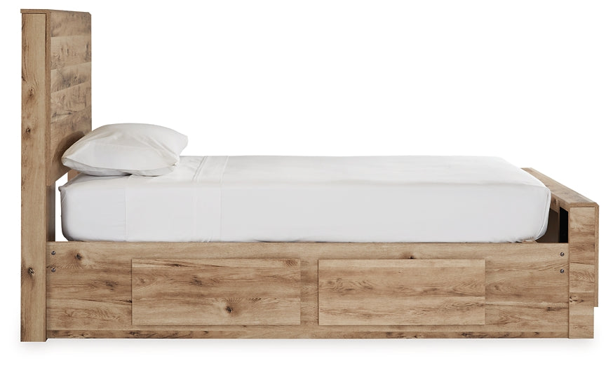 Cama con paneles Hyanna con almacenamiento de 2 lados