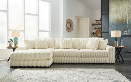 Seccional Lindyn de 3 piezas con chaise longue