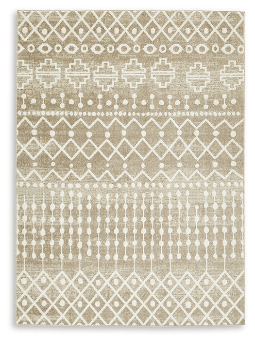 Ashley Express - Alfombra mediana lavable Bunchly