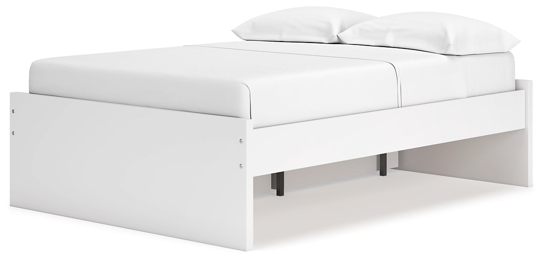 Ashley Express - Cama de plataforma Onita con espacio de almacenamiento en un lateral