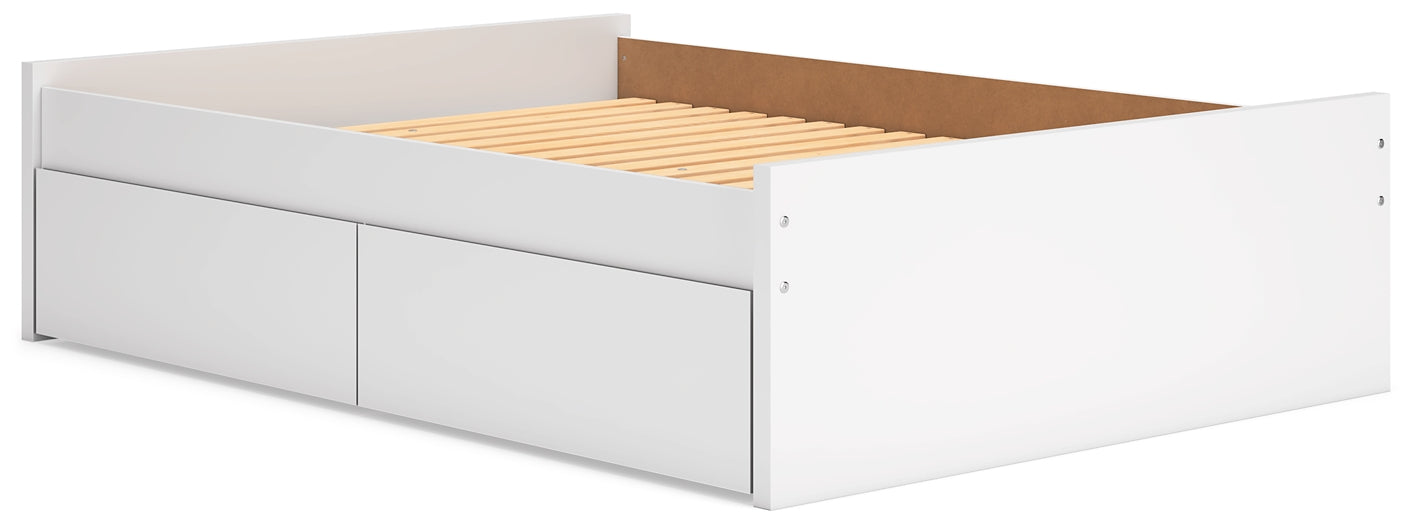 Ashley Express - Cama de plataforma Onita con espacio de almacenamiento en un lateral